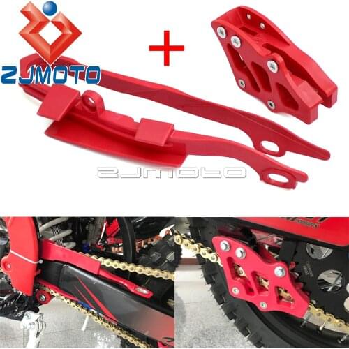Red Dirt Bike Chain Guard Protector Swingarm Slider Guide For Honda CR125R CR250R CRF450X CRF250R CR450R CRF250X 2005 2006 2007