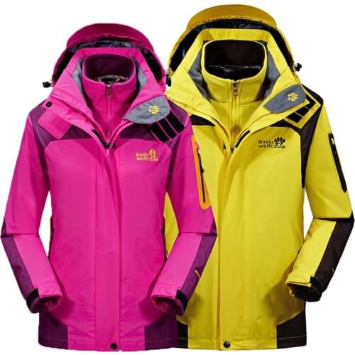 Winter Fleece Liner Hiking Jacket men women outdoor windproof waterproof Hooded coat Windbreaker Skiing Mountaineering jackets