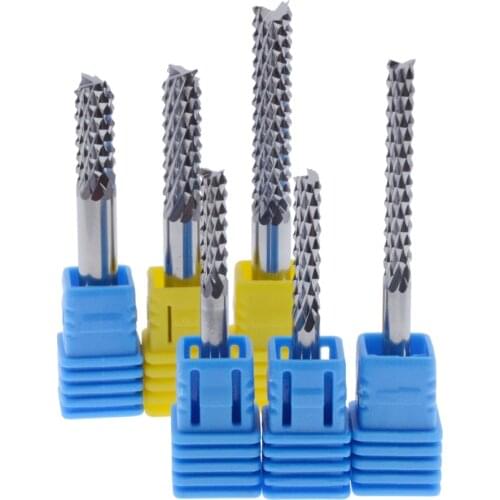 1pcs 3.175mm 4mm 6mm Carbide Tungsten Corn Cutter cutting PCB milling bits end mill CNC router bits for Engraving machine