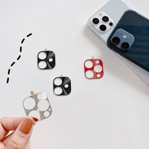 10PCS UltraThin Metal Alloy CD Cover Camera Lens For iphone12 promax Camera Lens Protector Back Lens Protection Ring Phone