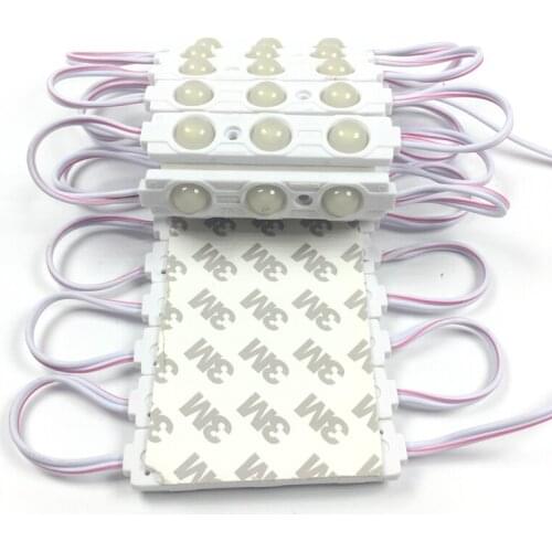 1000pcs/lot Cool white 5730 LED Module Waterproof 5730 3LEDs Injection molding With lens 1.5W 12V LED Sign for shop banner