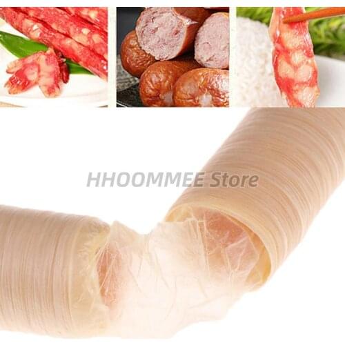14m*26mm Sausage Tube Casing For Sausage Maker Machine Sausage Packaging Tools Hot Dog Hamburger Cooking Tools