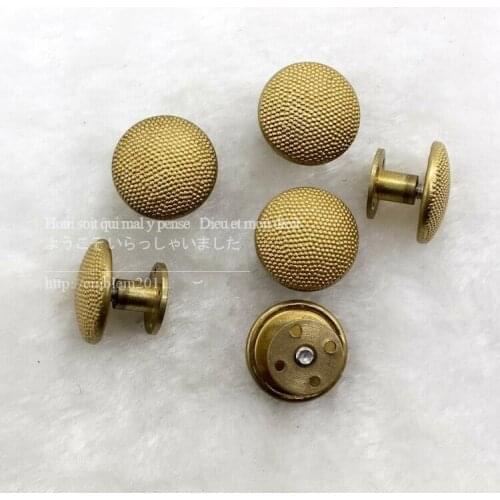 2pcs WWII German General shoulder board buttons GOLD 18MM