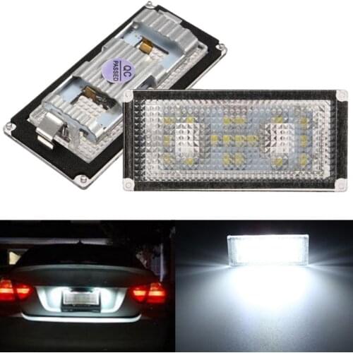 2pcs Dedicated Decoding LED License Plate Light License Plate Light Assembly Trunk Trunk Luggage Box Light For BMW E66