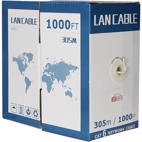 CAT6 305 METERS 23 AWG UTP CU 100 COPPER 0.41 MM POWERMASTER
