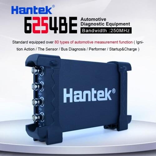 Digital oscilloscope Hantek 6254BE 250MHz Bandwidth Automotive Oscilloscopes Car-detector 4 Channels 1Gsa/s USB PC Osciloscopio