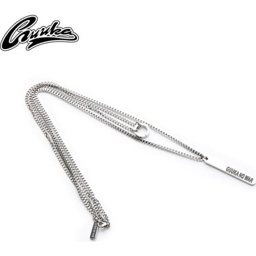 Guka personalized stacked combination Necklace mens fashion brand mens and womens hip hop Pendant