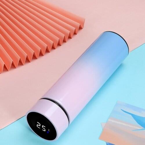 Intelligent Digital Water Cup Contact Display Temperature Stainless Steel Creative Thermos Coffee Mug Gifts