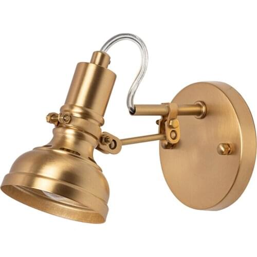 Brass gold loft wall lamps bedroom bedside Nordic living room modern luxury study bathroom wall sconces lights decor lighting