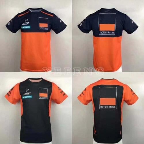 Summer T-Shirt For KTM Factory Racing Motorcycle Motocross Riding Bike Off-road Team Jersey