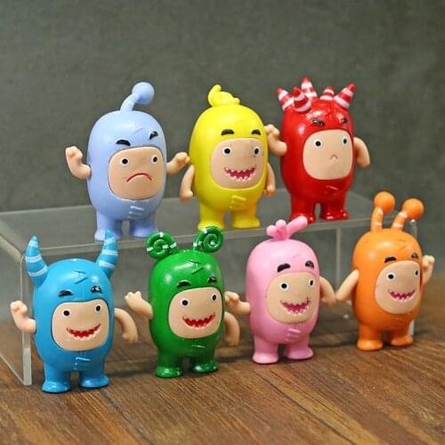 Hot Cartoon Oddbods PVC Figures Toys Dolls Gifts for Kids Childeren 7pcs/set