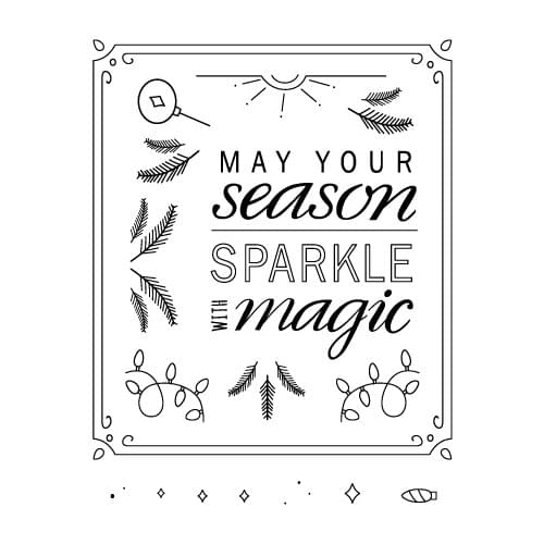 Magic Transparent Clear Stamps for DIY Scrapbooking/Card Making/Kids Christmas Fun Decoration Supplies