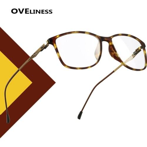 Fashion mens eyeglasses eye glasses frame men Optical Myopia Prescription Computer glasses 2020 Square Male Metal Full eyewear