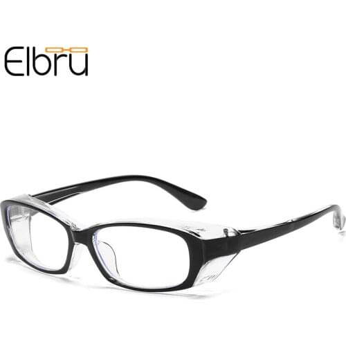 Elbru Men Women All-around Anti-pollen Optical Glasses Ultralight Soft Anti-fogging Eyeglasses Transparent Color Spectacle Frame