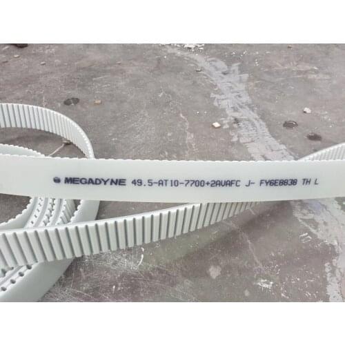 Origina PU Timing belt 49.5-AT10-7700+2AVAFC for Golive LOW-E Double edging Machine,Polyurethane synchronous,Transmission belt