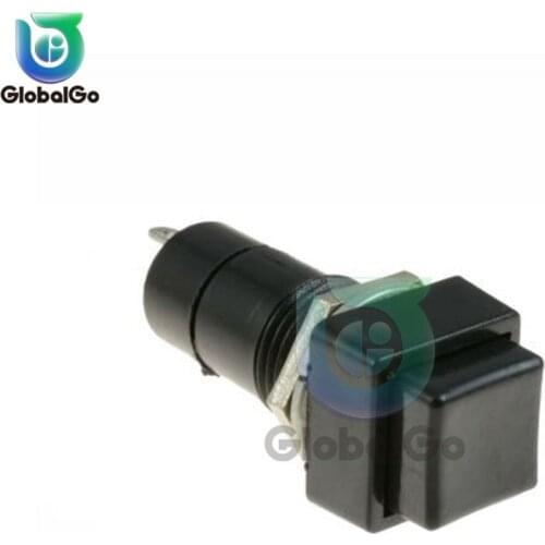 5PCS PBS-11B 12mm self-locking Self-Recovery Plastic Push Button Switch