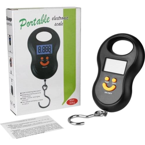 Hanging Scale 50Kg /10g Digital Scale BackLight Fishing Pocket Weight scale Luggage Scales Kg Lb OZ