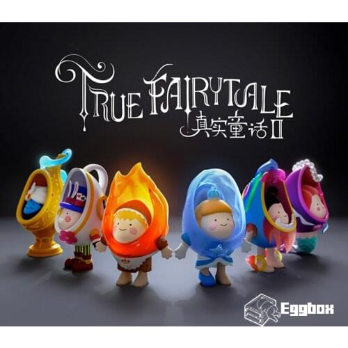 Holiday gift authentic EGGBOX true fairy tale 2 series blind box cute tide play hand-made ornaments toys