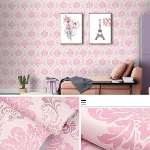 Self Adhesive Wallpaper Wall Stickers PVC thick waterproof European living room bedroom background wall dormitory instant paste