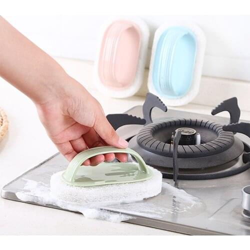 Strong Decontamination Bath Brush Sponge Tiles Brush Hot Sale Magic Strong Decontamination Bath Brush Kitchen Clean Tools