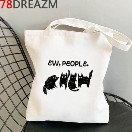 Cat shopping bag recycle bag bolso shopper bolsa tote bag jute woven reusable reciclaje sac tissu