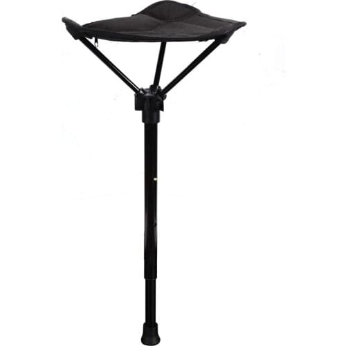 Outdoor Folding Stool Portable Seat Pole Adjustable Seat Fishing Telescopic Folding Stool