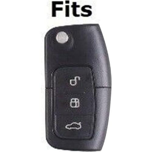 For Ford Fiesta Focus Car Key Chain Protective Shell TPU 3 Button Accessory