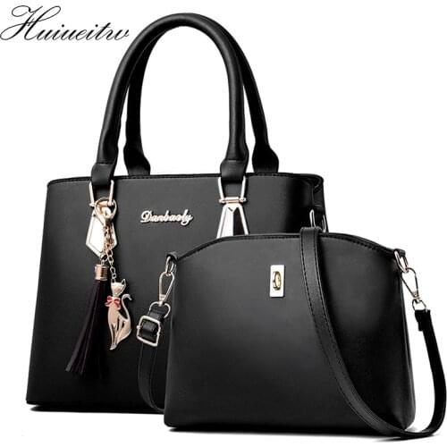 HUIUEITW women bag Fashion Casual Luxury handbag Designer Shoulder bags new bags for women 2020 Composite bag
