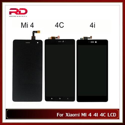 MI4C LCD For Xiaomi 4 LCD Display For Xiaomi 4C LCD Touch Screen Digitizer for Xiaomi Mi 4 4C Mi4i 4i LCD Screen Touch Panel