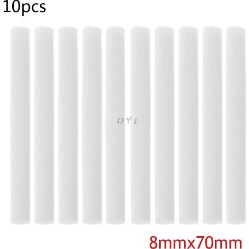 10Pcs Humidifiers Filters Cotton Swab Replacement for USB Humidifier Accessories Aroma Diffuser Cotton Sticks 8mmx70mm