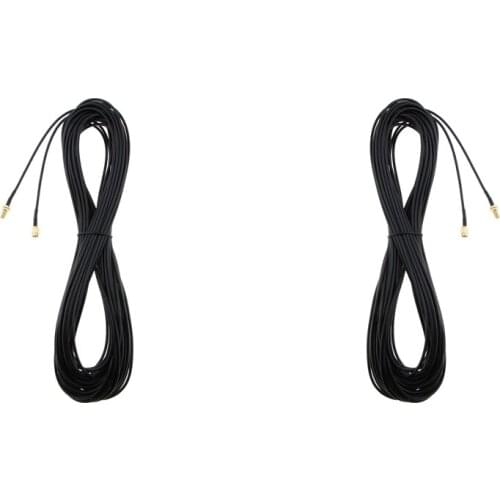 2Piece Antenna Connector RP-SMA Extension Cable Cord for Wireless Router 20M