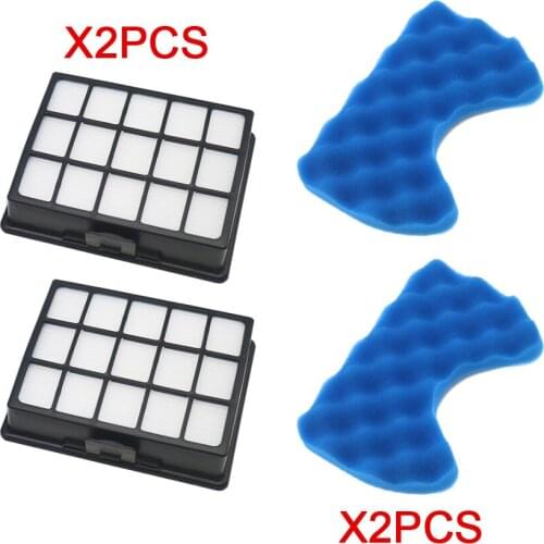 2set Vacuum cleaner filter spare part Kit Filters And Sponge Filter for samsung DJ97-00492A SC6520 SC6530 /40/50/60/70/80/90