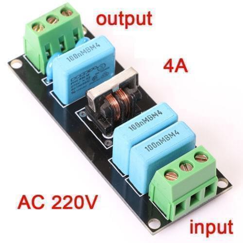 AC 220V EMI 4A Power Filter Board Socket Kits FOR Pre-Amp POWER Amplifier DAC Headphone NEW