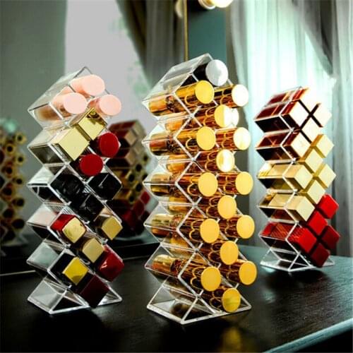 16 Grids Acrylic Makeup Organizer Storage Box Cosmetic Lipstick Jewelry Box Case Holder Display Stand Make Up Organizer