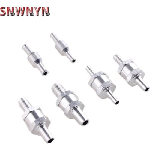 Car Accessories One Way 6/8/10/ 12mm 4 Size Valves Aluminium Alloy Fuel Non Return Check Valve One Way Fit Carburettor