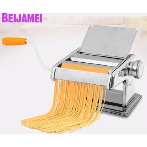 Beijamei 2020 Small Manual Noodle Pasta Press Machine Household Multifunctional Dumplings Wonton Skin Maker