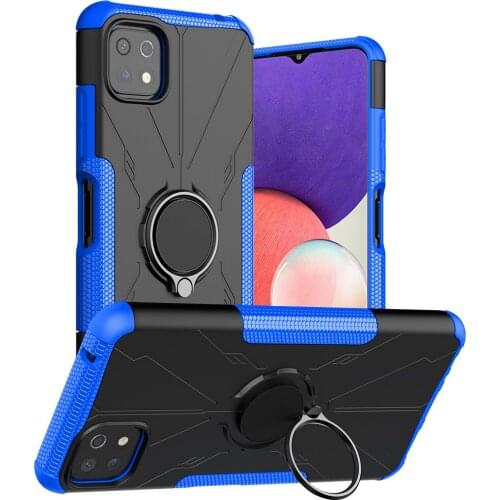 For Cover Samsung Galaxy A22 5G Case For Samsung Galaxy A22 Cover Armor Shockproof Rubber Stand Ring Case For Samsung A22 Case