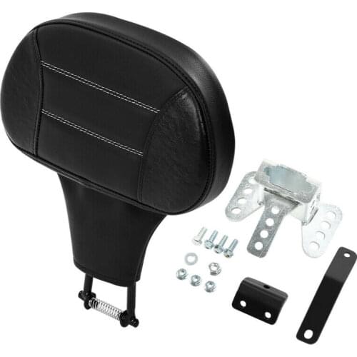 Motorcycle Black Plug-in Driver Backrest Pad For Harley Touring Road King Street Glide Electra Glide 2009-2021 2020 2019 2018