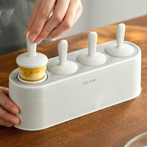 DIY ice cream stick mold food grade kitchen soft silicone cube maker household handmade