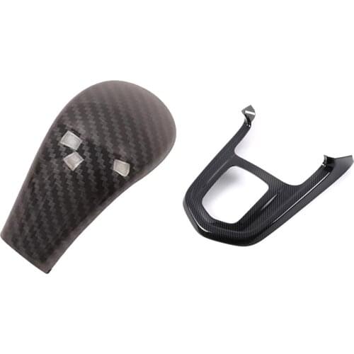 For Nissan Navara NP300 2016-2019 Gear Shift Knob Head Cover & Gear Shift Knob Frame Panel Decoration Cover