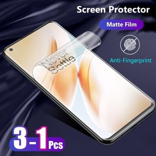 For OnePlus 9 8 Pro 9R OnePlus8 Pro 5G Full Cover Matte Real Soft Hydrogel Film No Fingerprint Frosted Game Screen Protector
