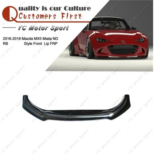 FRP Fiber Glass PD Style Front Lip Fit For 2016-2018 MX5 Miata ND RB Front Bumper Lower Splitter Lip