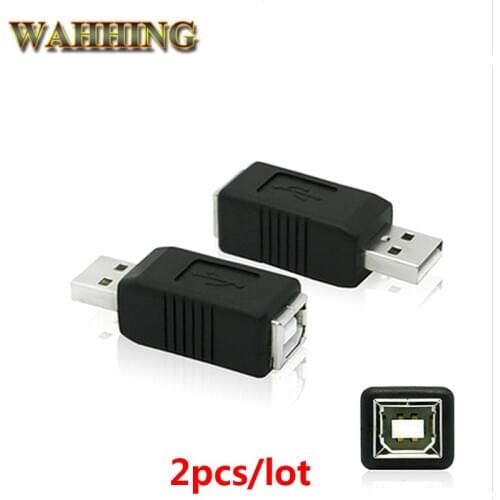 2pcs USB 2.0 A Male to B Female Printer Adapter Cable Cord Converter Data Cable For Computer PC Laptop for Printer HY711