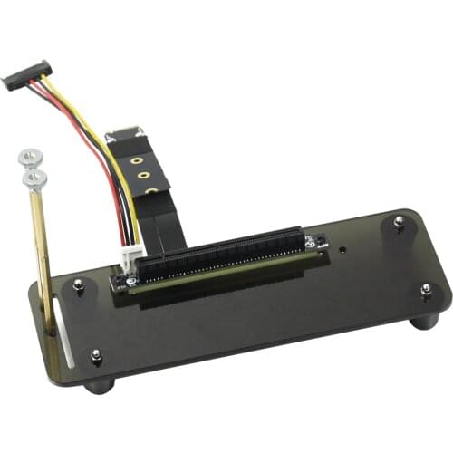 PCIe PCI-E 3.0 16X M.2 Bracket Graphics Card w/ Vertical Stand Holder Base Bracket M.2 16x ADT Cable DIY ATX Case