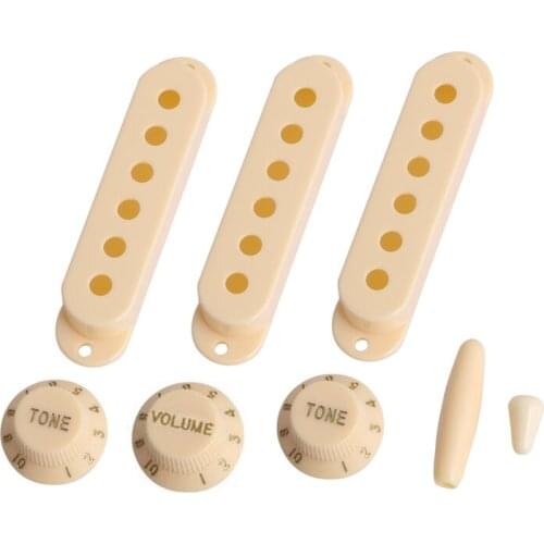 Electric Guitar Pickup Cover Volume Tone Knob Switch Tip Set For Strat high quality