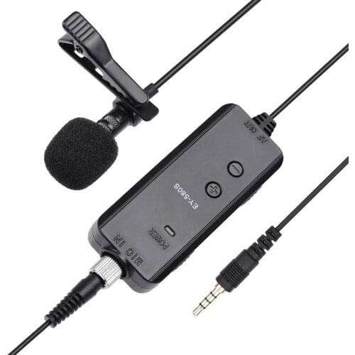 EY-580S Microphone Amplifier Volume Adjustment Real-time Monitor Functions with Monitor Microphone 3.5mm to 6.5mm Audio Adapter