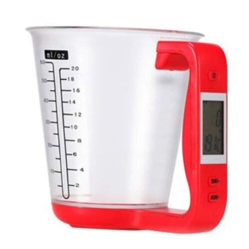 Multifunctional Kitchen Measuring Cup Digital Electronic Scale With LCD Display New Temperature Liquid Measurement Cups Tool