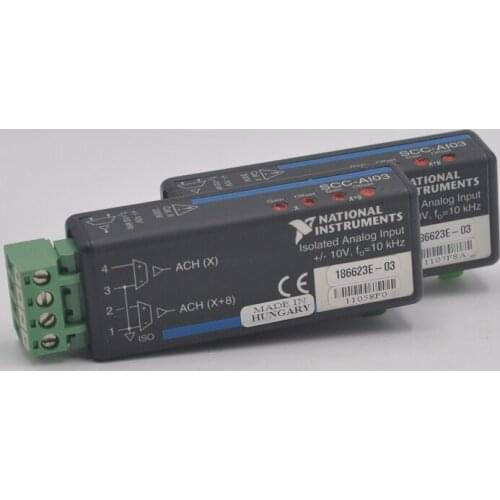 NATIONAL INSTRUMENTS SCC-AI03 Dual channel group isolation analog input module 10V 10kHz