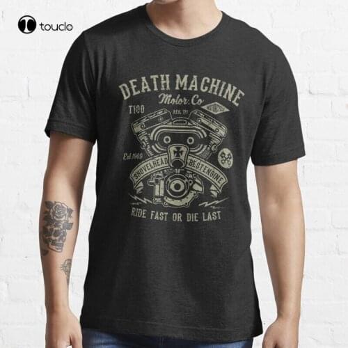 Motorcycle Shirt | Motorcycle Engine Shirt Motorcycle Engine Engine Cafe Racer T-Shirt Cotton Tee Shirt