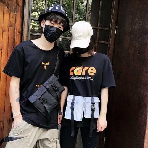 Chest Rig Bag Woman Package Reflect Light Function Tactic Single Shoulder Span Package Hip-hop Function Backpack